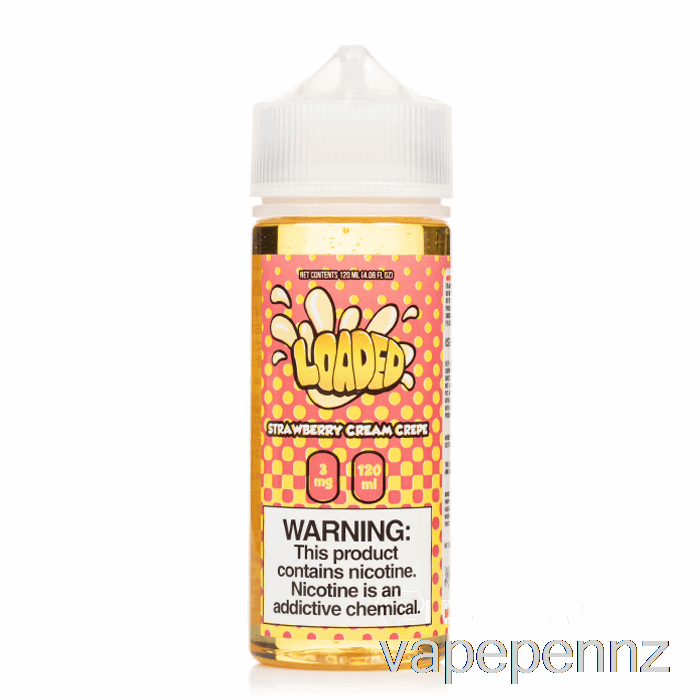 Strawberry Cream Crepe - Loaded E-Liquid - Ruthless Vapors - 120mL 3mg VAPE NZ
